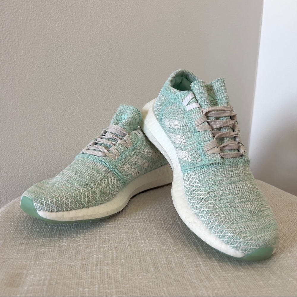 Adidas PureBOOST Go Clear Mint/White Sneakers - US Women’s 8.5